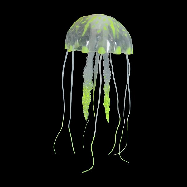 ENFEITE DE SILICONE SOMA JELLYFISH BIG AMARELA