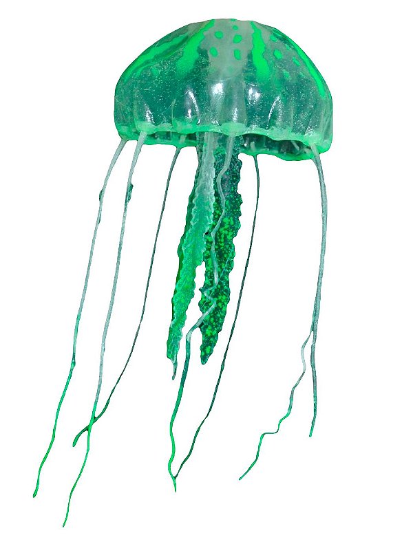 ENFEITE DE SILICONE SOMA JELLYFISH BIG VERDE