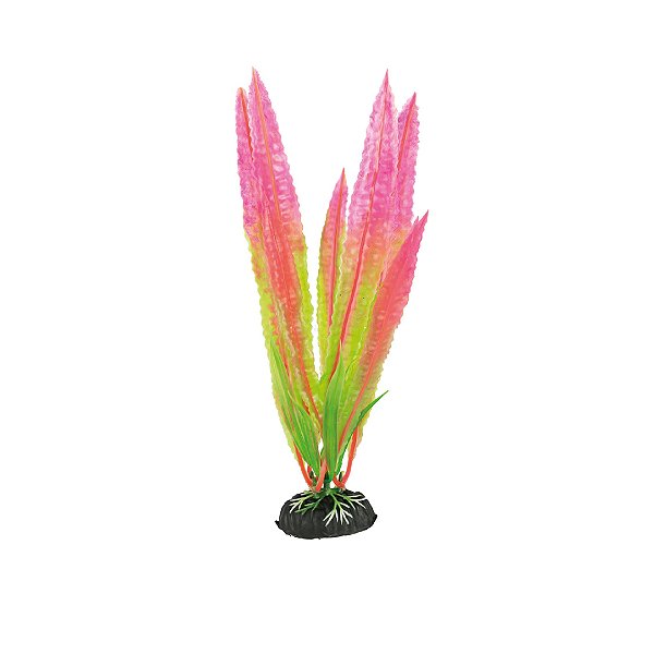 PLANTA PLASTICA SOMA ECONOMY 20CM ROSA E VERDE (MOD.438)