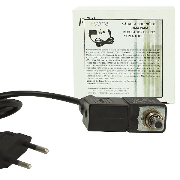 VALVULA SOLENOIDE PARA REGULADOR DE CO2 SOMA TOOL 127V