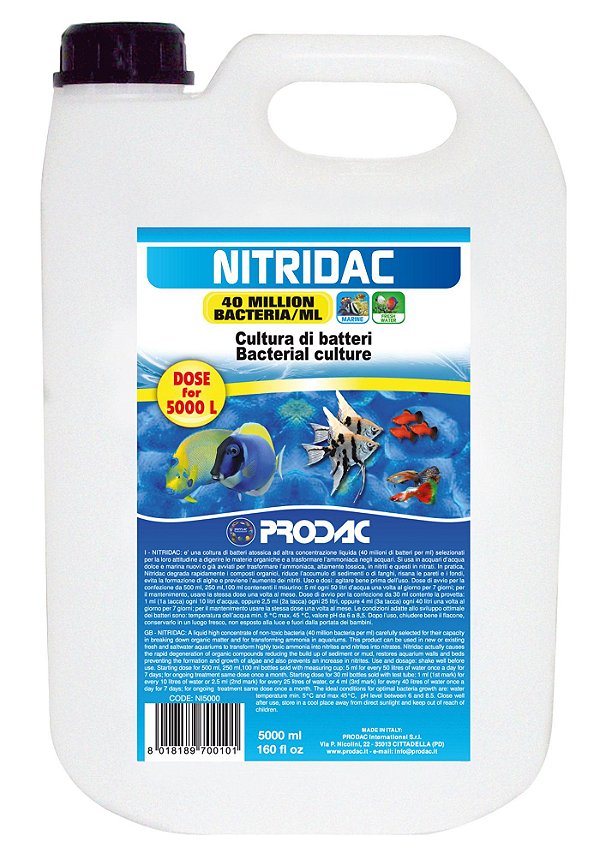 Suplemento Prodac Ativador De Biologia Nitridac 5000ml