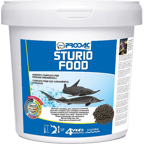 RACAO PRODAC CARNIVORES LARGE GRANULES (STURIO FOOD) 3KG