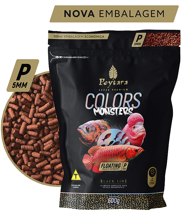 RACAO POYTARABLACK LINE COLORS MONSTER FLOATING P 600G (BAG)