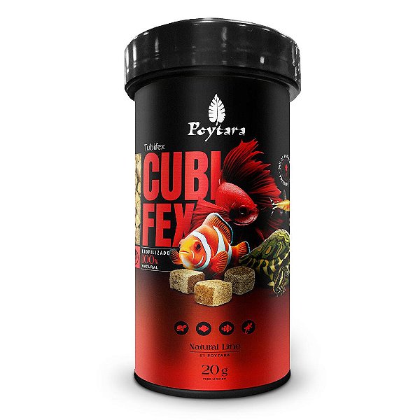 RACAO POYTARA NATURAL LINE TUBIFEX 20G