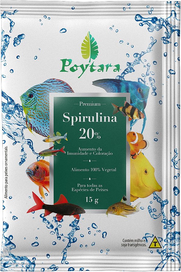 RACAO POYTARA SPIRULINA 20% 15G-SACHE