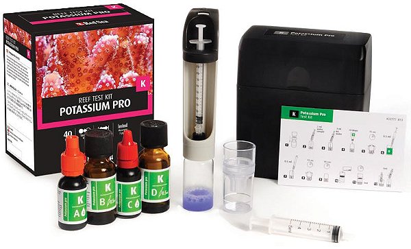 TESTE RED SEA REEF TEST KIT POTASSIUM PRO (K)-40 TESTES