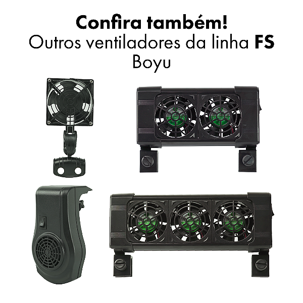 VENTILADOR BOYU FS-602 DUPLO BIVOLT