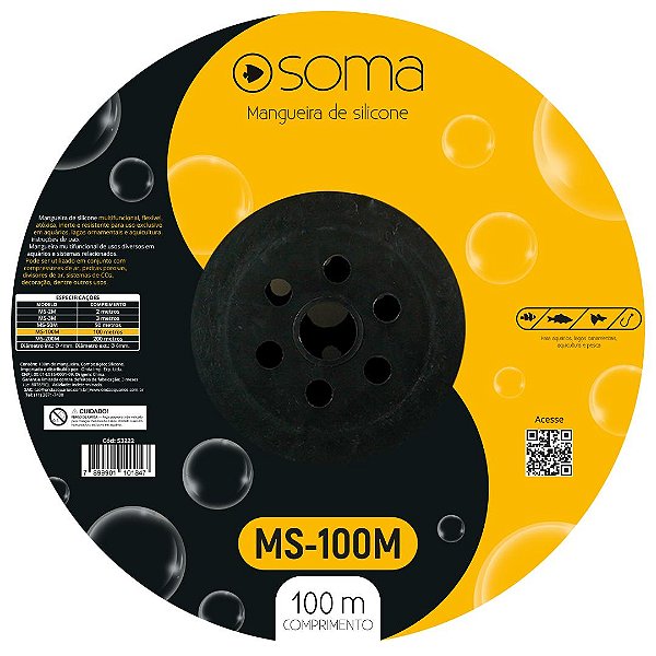MANGUEIRA DE SILICONE SOMA MS-100M (100 METROS)