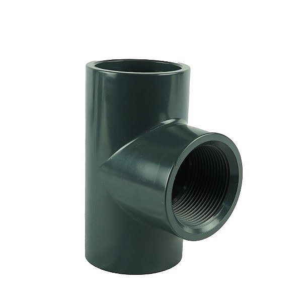 SANKING TEE ROSCA/SOLDAVEL 1-1/2" UPVC CINZA 50MM