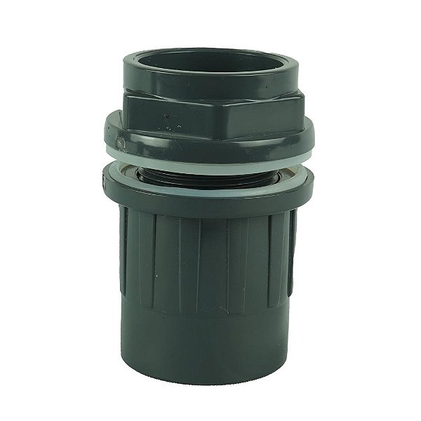 SANKING DRENO COM LUVA SOLDAVEL 3/4" UPVC CINZA 25MM