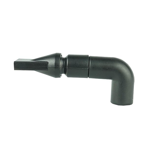 SANKING DIRECIONADOR DE AGUA BICO DE PATO PRETO COM COTOVELO 15MM