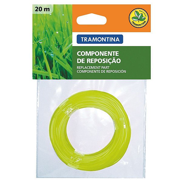 Fio Nylon 1,8mm 20 Metros Para Roçadeira Tramontina