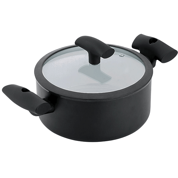 Caçarola Preta Com Tampa 20X9cm 2,5L Hercules PA300-C20PR