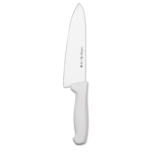 Faca Carne Profissional Aço Inox Mundial 8" Branca Masterline 7810-8