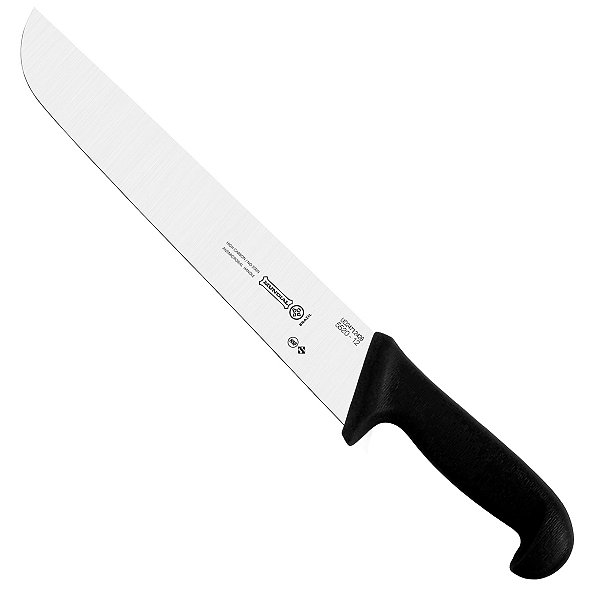 Faca Cozinha Fio Liso Preta Mundia 30 CM 12 P 5520-12