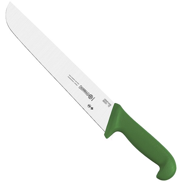 Faca Cozinha Fio Liso Verde Mundia 30 CM 12 P 5520-12