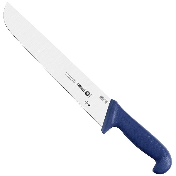 Faca Cozinha Fio Liso Azul Mundia 30 CM 12 P 5520-12