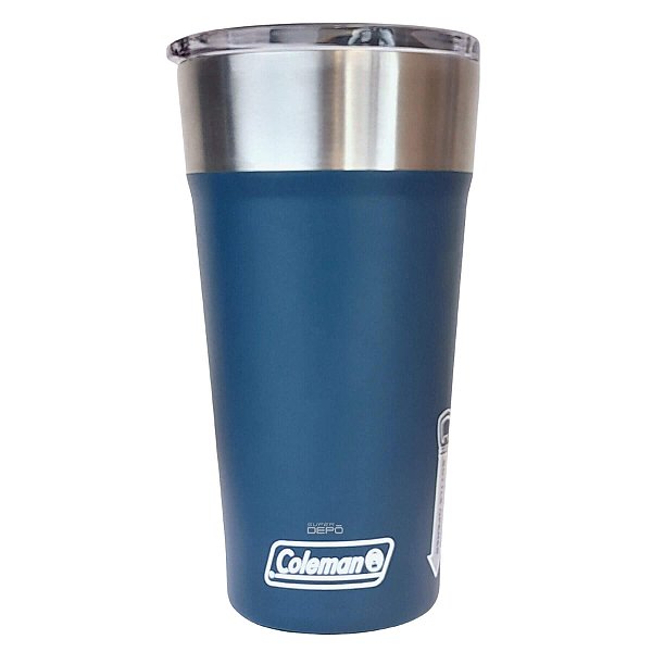 Copo Térmico Com Tampa Coleman Cerveja Bebidas 600ml Azul