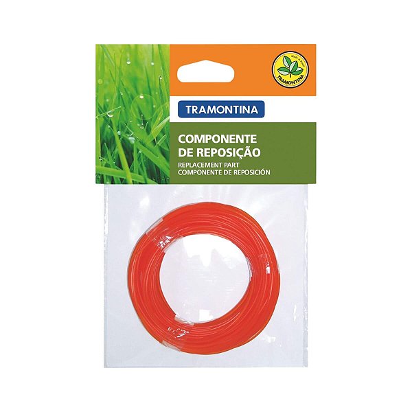 Fio Nylon 2,4mm 12 Metros Para Roçadeira Tramontina