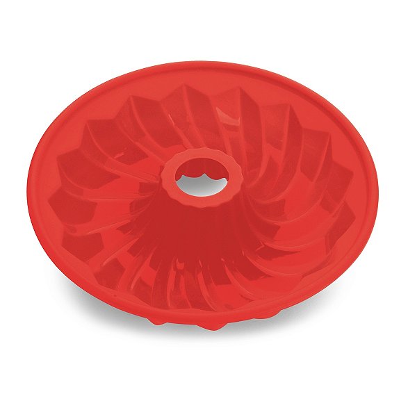 Forma de Bolo Redondo Furado em Silicone Hercules - SLC175VM