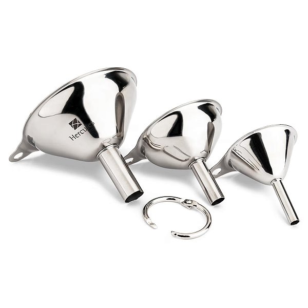 Conjunto Funil Dosador 3 peças 7 cm 4,7 cm 4 cm Hércules UC100