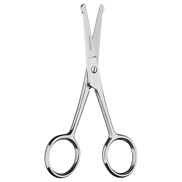 Tesoura de Pelos e Unha para Bebês Tramontina em Aço Inox 4"