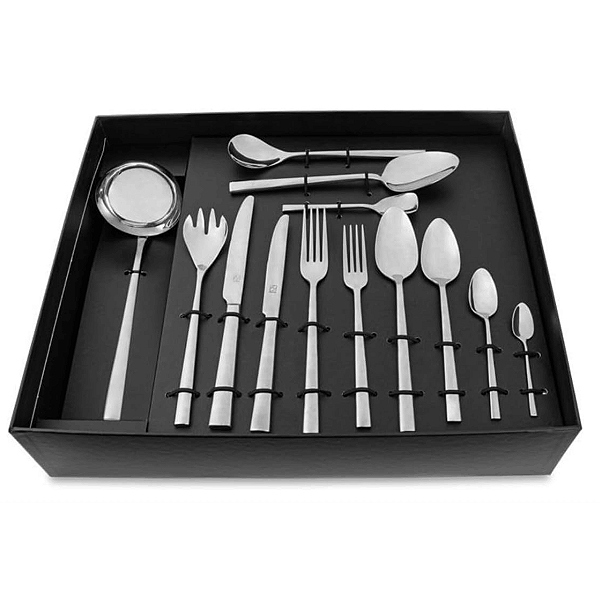 Faqueiro Inox estojo de papelao 101 peças MYKONOS Hercules 4000-101CP