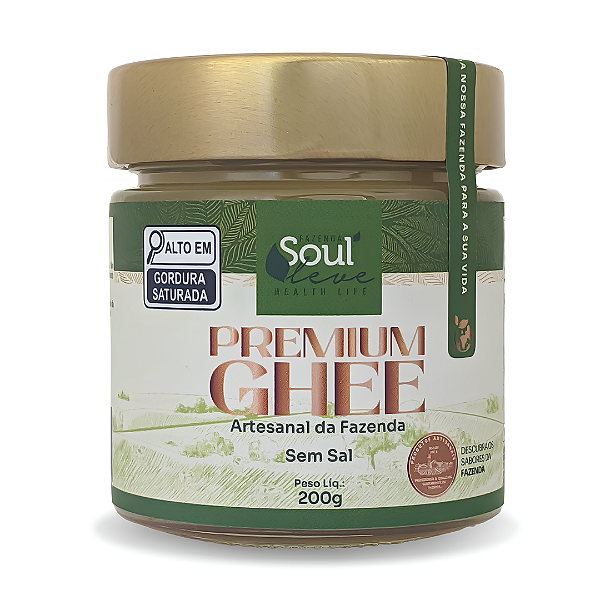 Manteiga Ghee de Nata 270ml/200g sem Sal - Fazenda Soul Leve