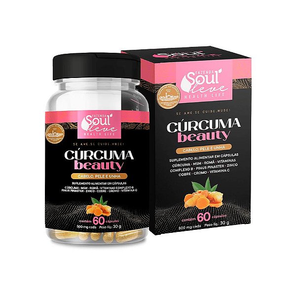 Capsula Cúrcuma Beauty Cabelos, pele e unhas (60 Caps)