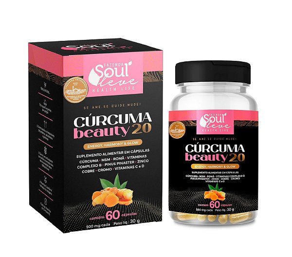 Capsula Cúrcuma Beauty Energi,Harmony &. Glow (60 Caps)