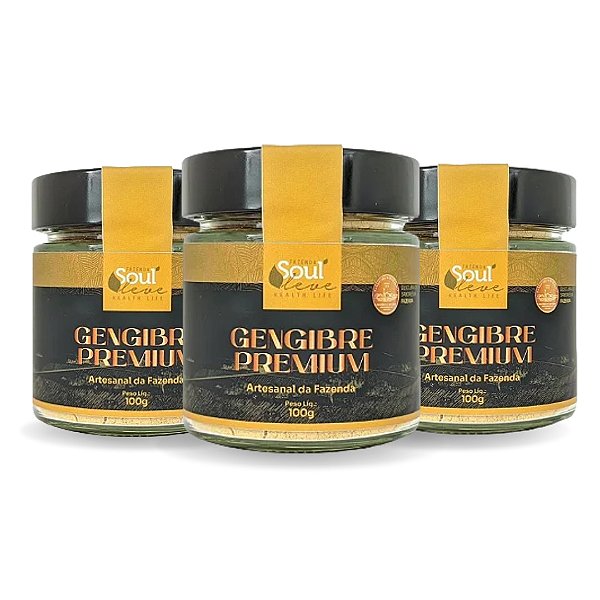 Kit 3 Gengibre Premium - 100g - Fazenda Soul Leve