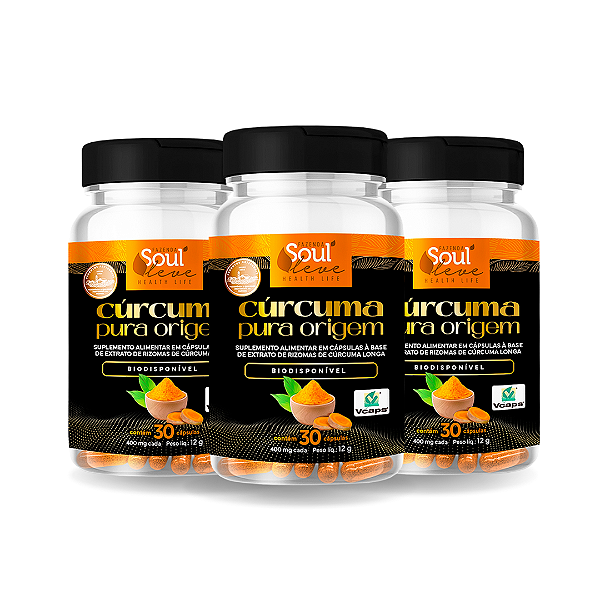 Kit 3 Cúrcuma Caps