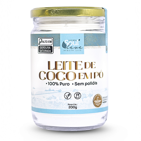 Leite de coco em pó 200g - Fazenda Soul Leve