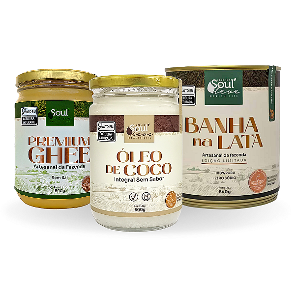 Kit Das Melhores Gorduras para se ter em casa