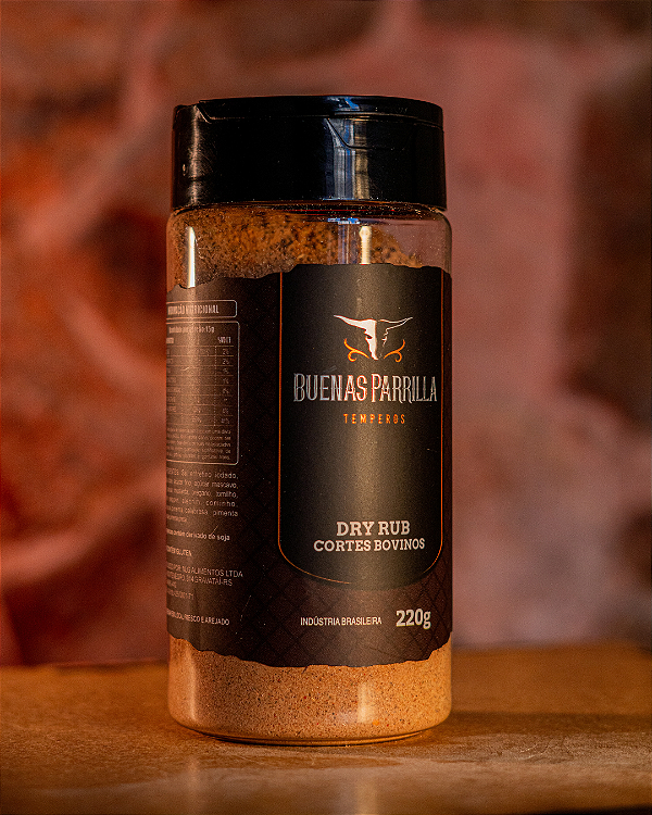 Dry rub para cortes bovinos 220g pote
