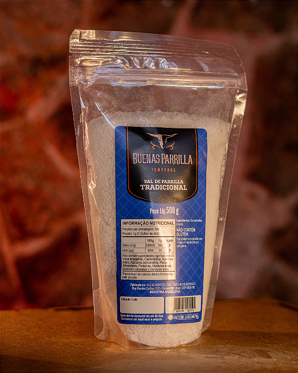 Sal de Parrilla tradicional 500g sachê