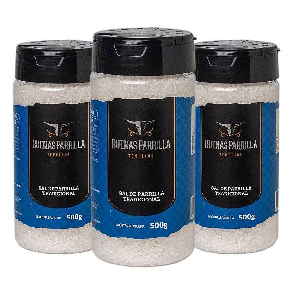 3 Sal de Parrilla tradicional 500g pote