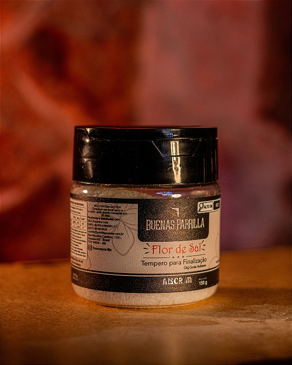 Flor de sal 150g pote - Linha Alecrim na Brasa