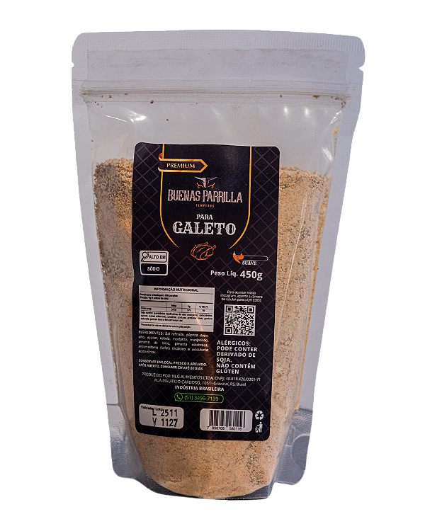 TEMPERO PARA GALETO COM PIMENTA PREMIUM 450G