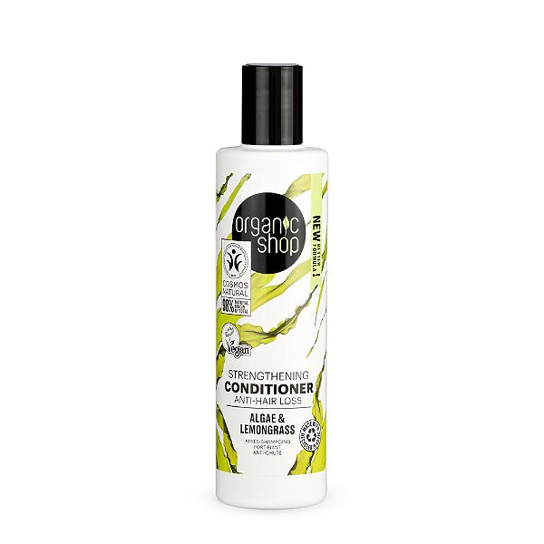 Condicionador Antiqueda Fortalecedor Vegano - Capim Limão e Algas Organic Shop (280 ml)