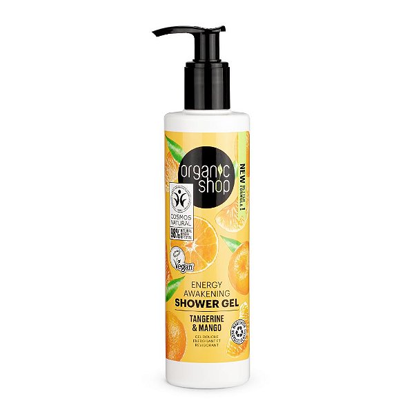 Shower Gel Sabonete Líquido Corporal - Tangerina e Manga Organic Shop (280 ml)