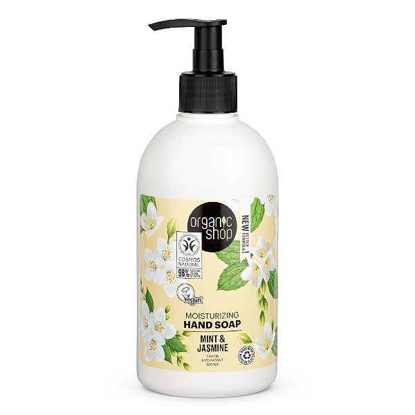 Sabonete Líquido para as Mãos - Jasmim e Menta Organic Shop (500 ml)