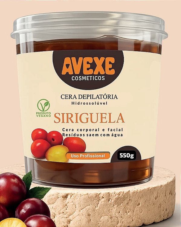 CERA DEPILATORIA AVEXE SERIGUELA 550G