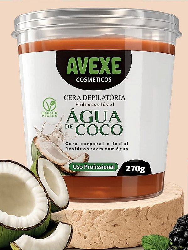 CERA DEPILATORIA AVEXE AGUA DE COCO 270G