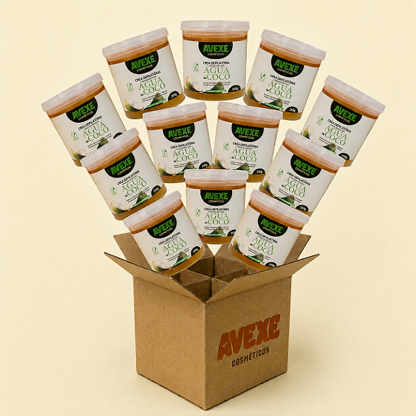 CERA DEPILATORIA AVEXE 🥥AGUA DE COCO🥥 550G - 12 UNIDADES