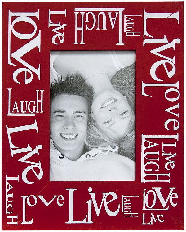 Porta Retrato Love Live Vermelho para Foto 10x15cm