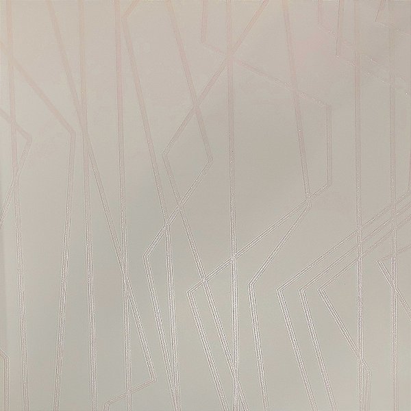 Papel de Parede Linhas Geométricas Rosê com Brilho - Coleção Grace 4 Kantai