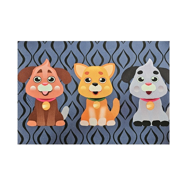 Tapete Capacho Antiderrapante Pets 60x40cm