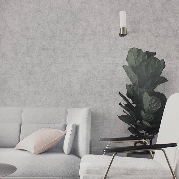 Papel de Parede Efeito Manchado Cinza - Coleção Element 5 | Kantai