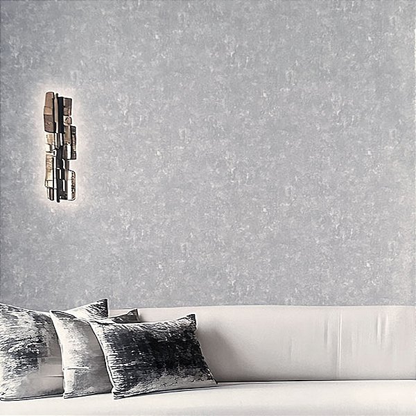 Papel de Parede Cimento Queimado Cinza Claro - Coleção Space IX Kantai